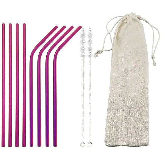 Reusable Stainless Steel Straw Bundle