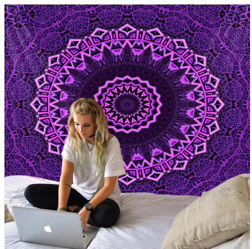 Colorful Mandala Tapestry