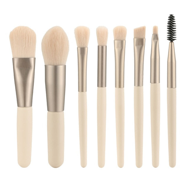 8-Pc Makeup Brush Set