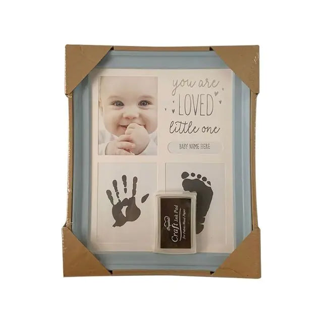 Baby Handprint and Footprint Frame – Personalized Keepsake for Cherished Moments