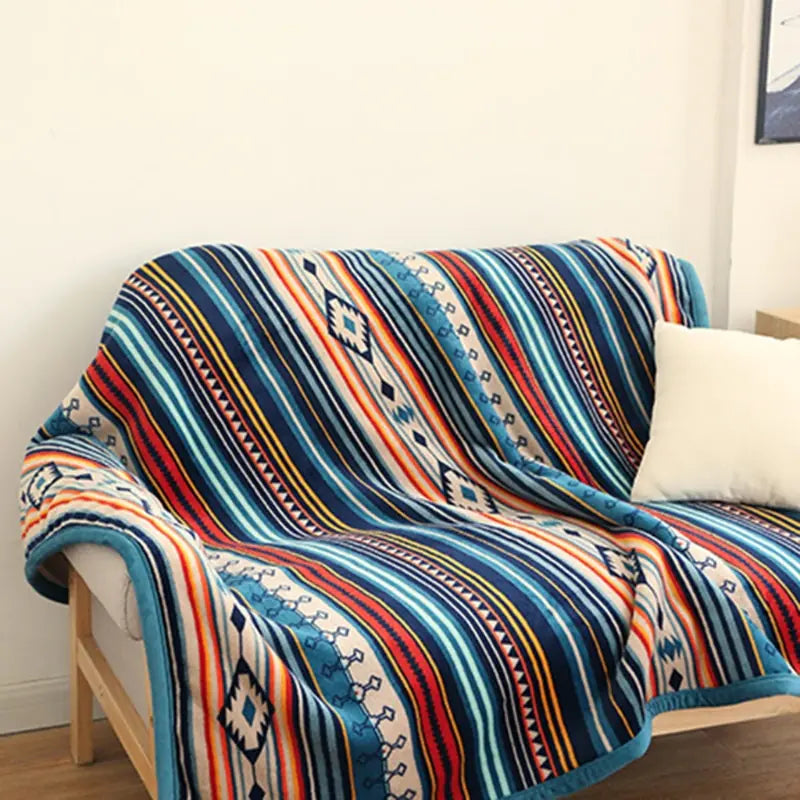 Colorful Bohemian Blanket - Cozy & Stylish Boho Home Accent