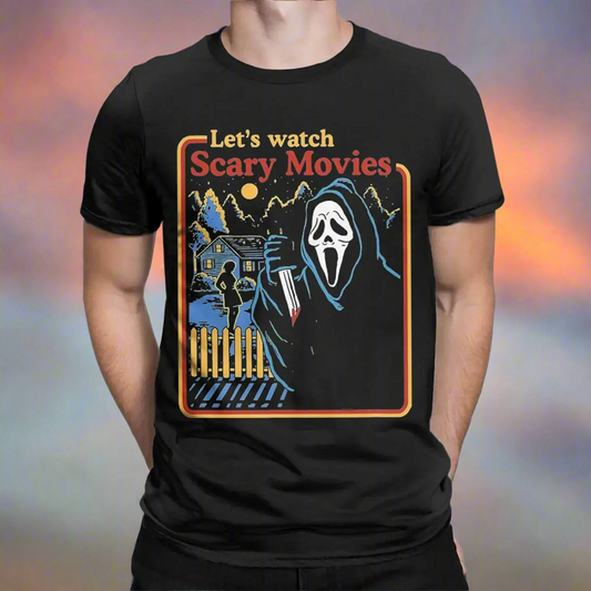 Vintage Fright Flicks: "Let’s Watch Scary Movies" Tee