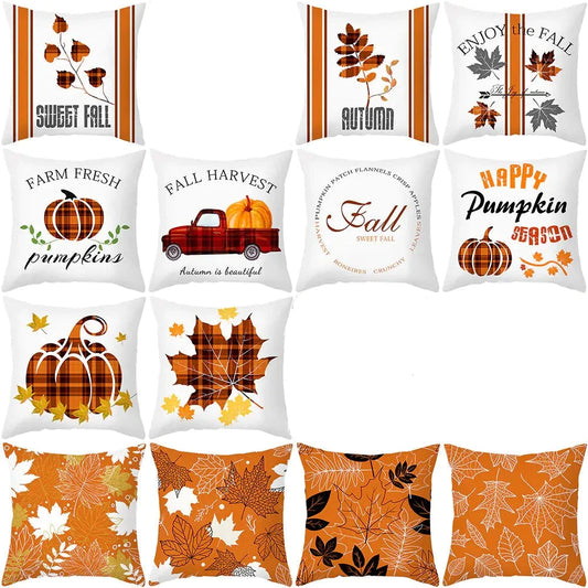 Charming Autumn/Fall Decor Pillow Cover: Embrace Seasonal Elegance