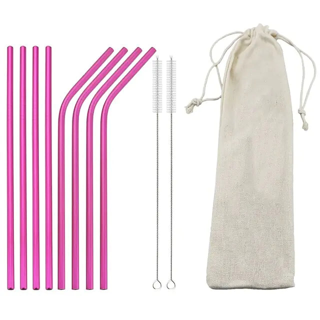 Reusable Stainless Steel Straw Bundle