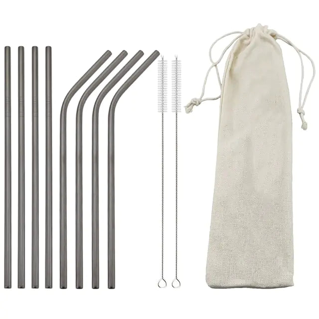 Reusable Stainless Steel Straw Bundle