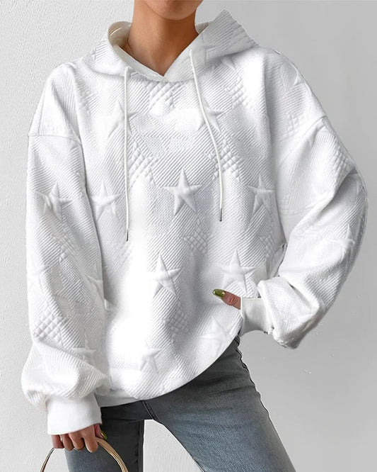 Embossed Star Sweatshirt