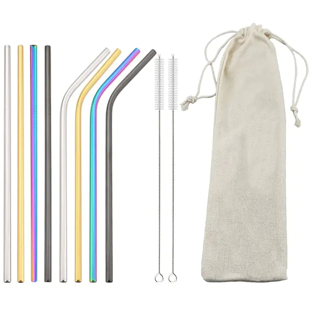 Reusable Stainless Steel Straw Bundle