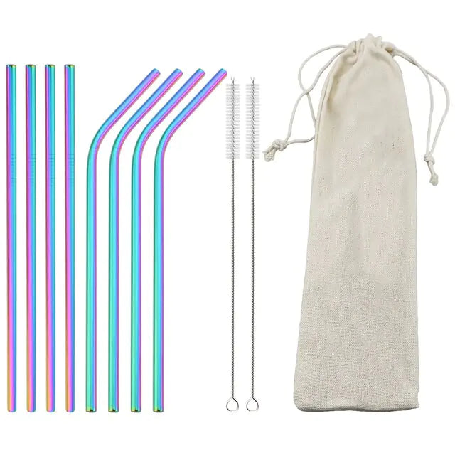 Reusable Stainless Steel Straw Bundle