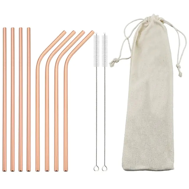 Reusable Stainless Steel Straw Bundle