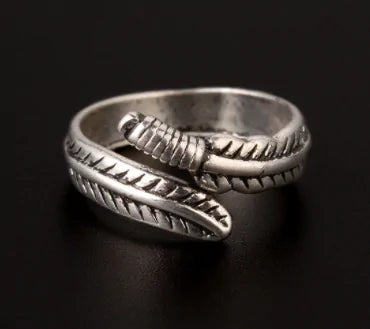 Sterling Silver (.925) Feather Wrap Ring