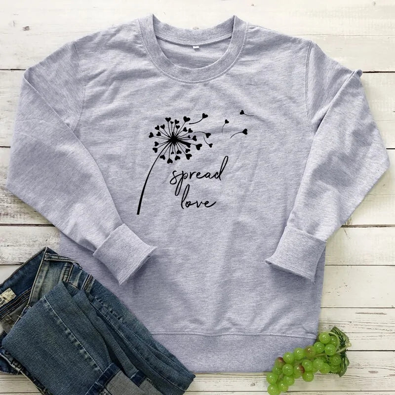 Spread Love Aesthetic Long Sleeve Tee