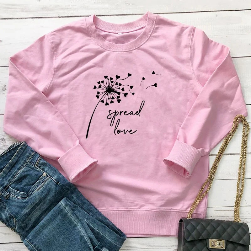 Spread Love Aesthetic Long Sleeve Tee