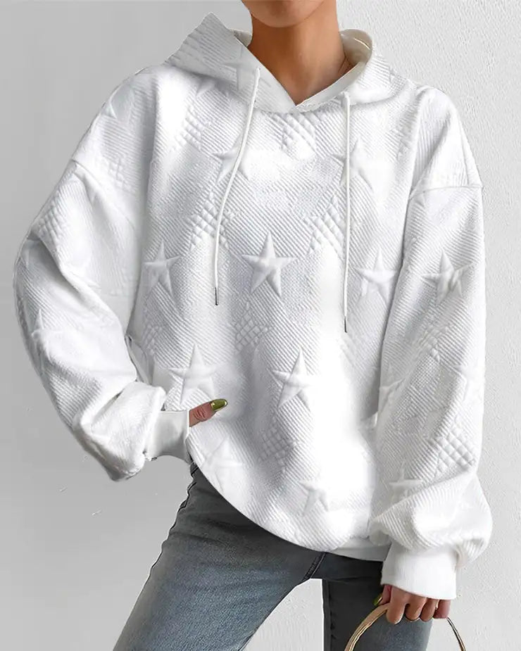 Embossed Star Sweatshirt