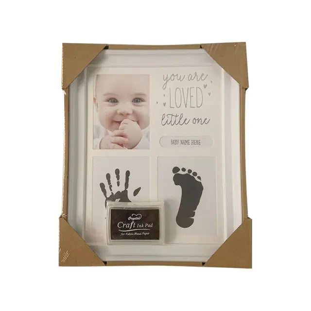 Baby Handprint and Footprint Frame – Personalized Keepsake for Cherished Moments