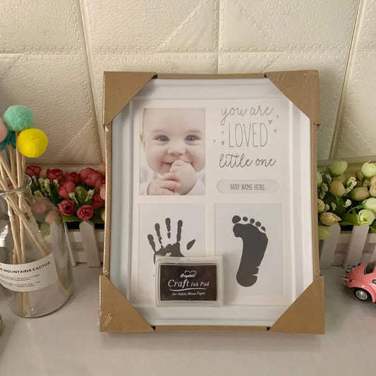 Baby Handprint and Footprint Frame – Personalized Keepsake for Cherished Moments