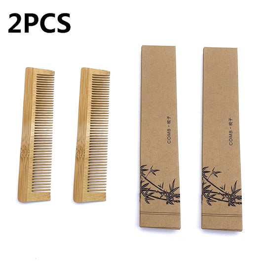 Natural Biodegradable Bamboo Comb Set