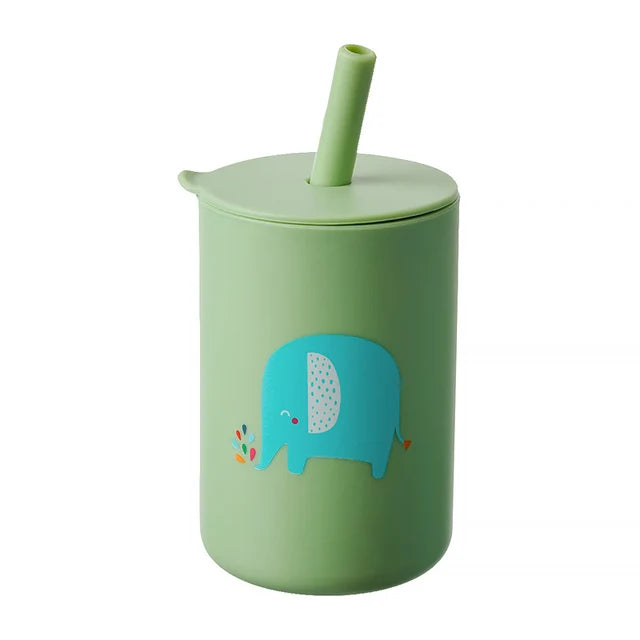 Premium Baby Straw Cup – BPA-Free, Spill-Proof & Easy-Grip Transition Cup for Independent Feeding