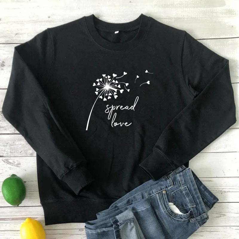 Spread Love Aesthetic Long Sleeve Tee